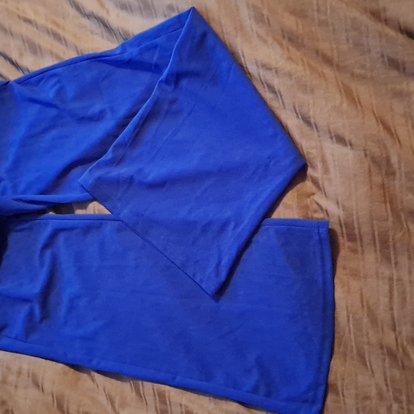 Shein Electric Blue Crossed Back Jumpsuit - Picture 3 of 5